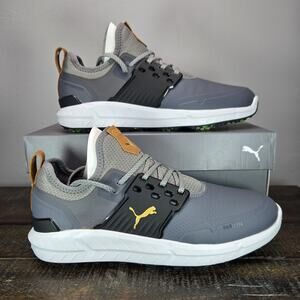 NEW Puma Ignite Articulate Mens Size 9.5 Waterproof Golf Shoes Gray White